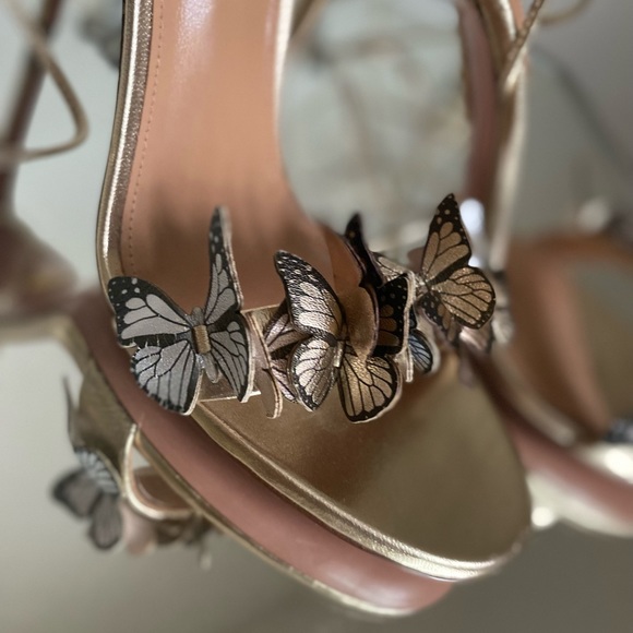 New Aquazzura Papillon Sandal 105 37 $1,045 - Picture 14 of 15